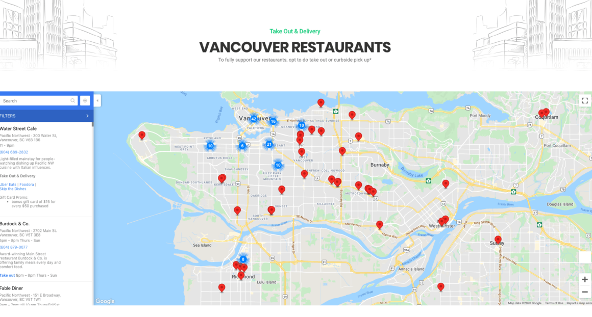 beat covid vancouver restaurant map