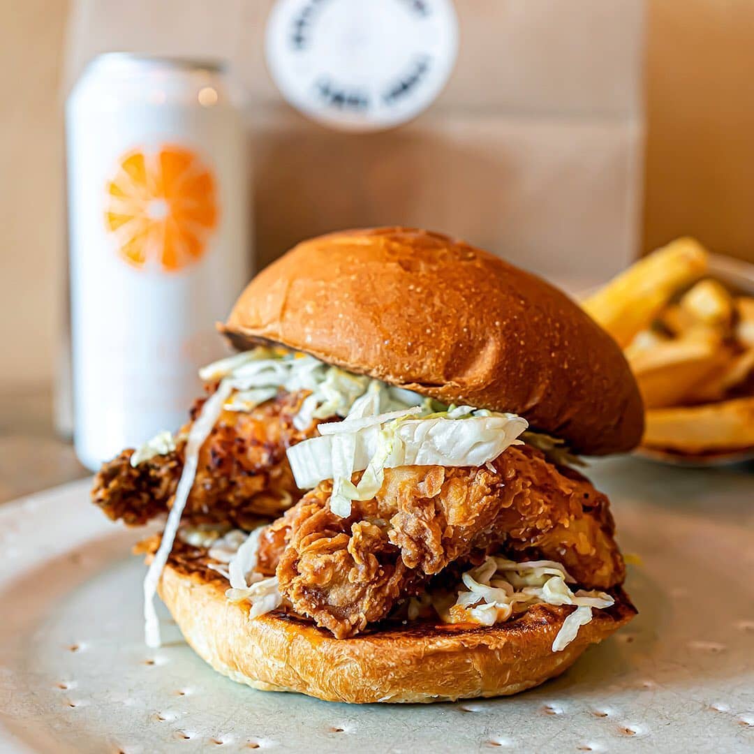 Hundy buttermilk fried chicken sandwich burger