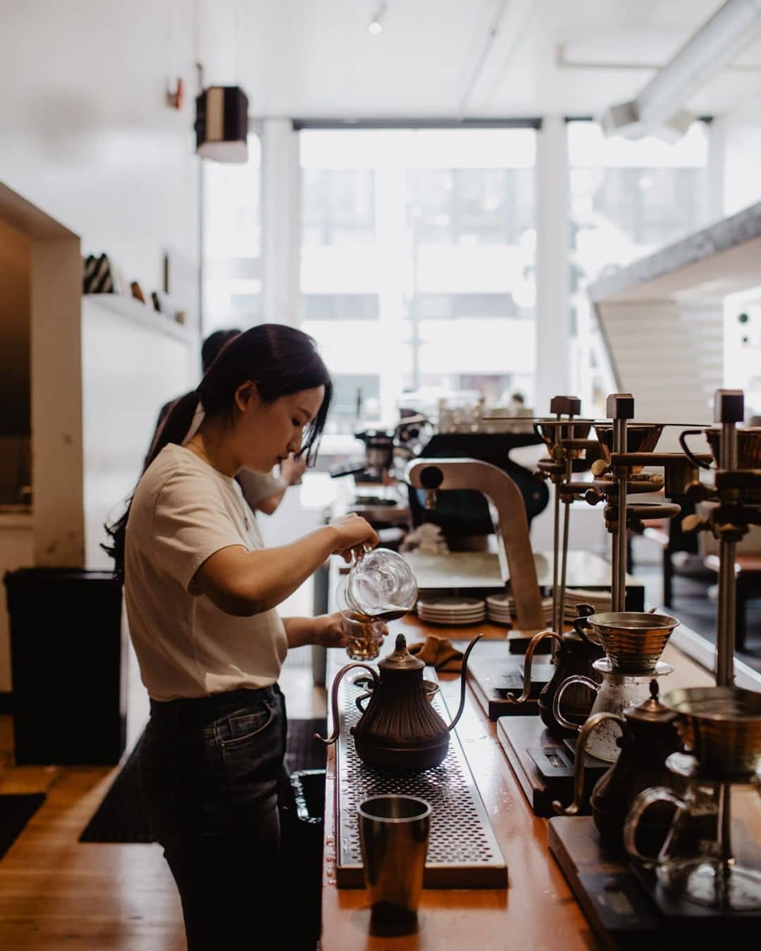 best coffee shops in vancouver - timbertrain barista