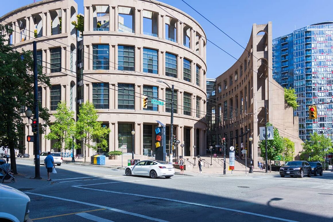 Robson Vancouver Public Library exterior