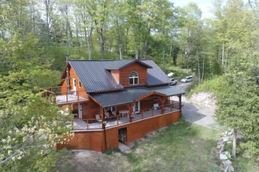 cool ontario airbnb - The Frontenac- A Curated Cabin Retreat with Sauna exterior