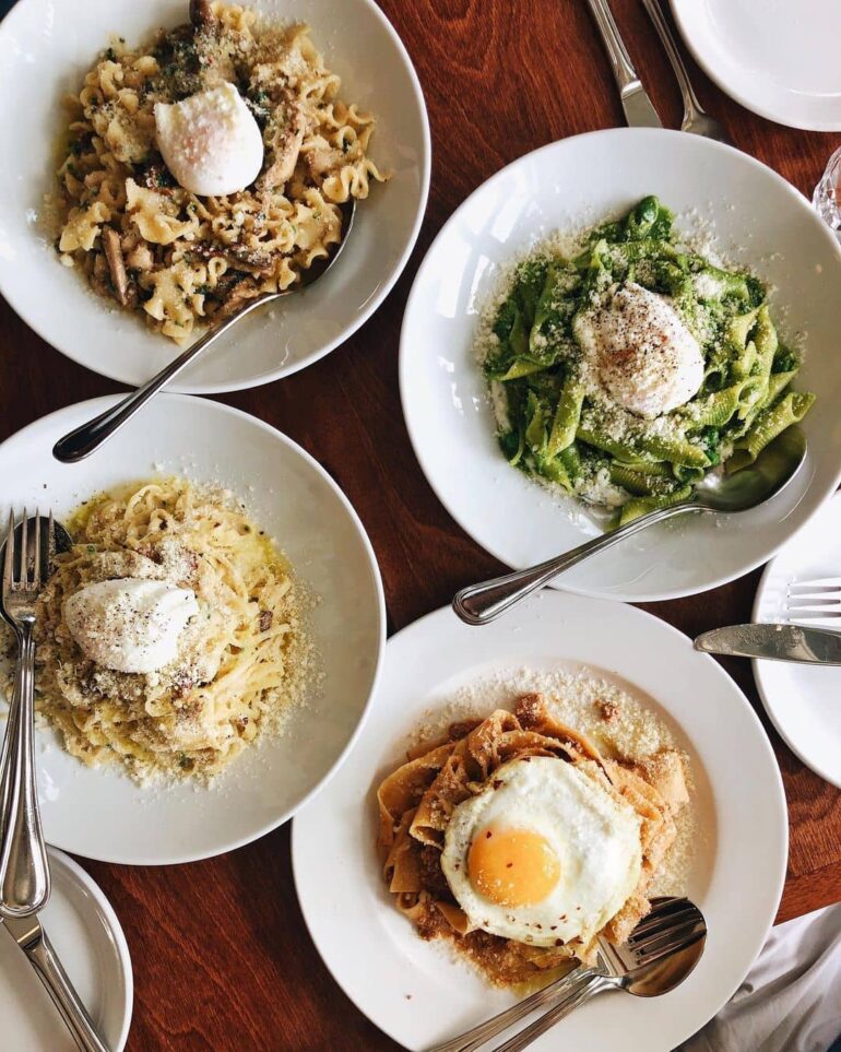 best italian restaurants in vancouver - ask luigi 4 popular pasta dishes