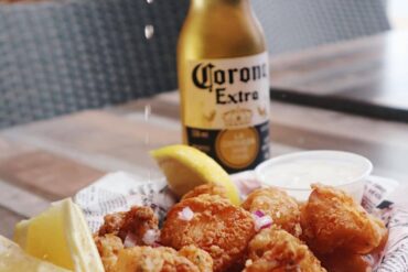 best restaurants in White Rock - moby dick fish and chips with beer