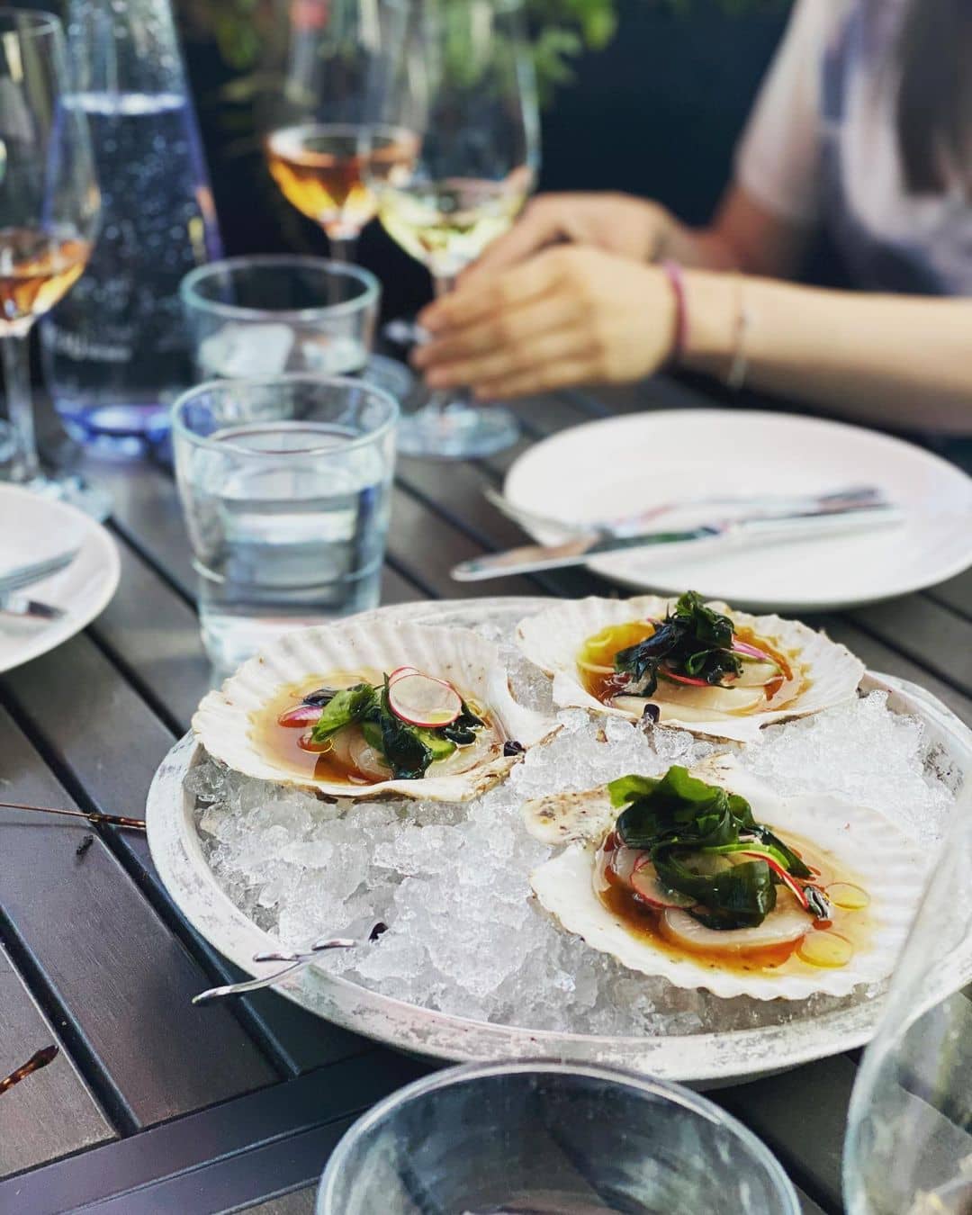 best seafood in vancouver - oddfish oysters on a plate