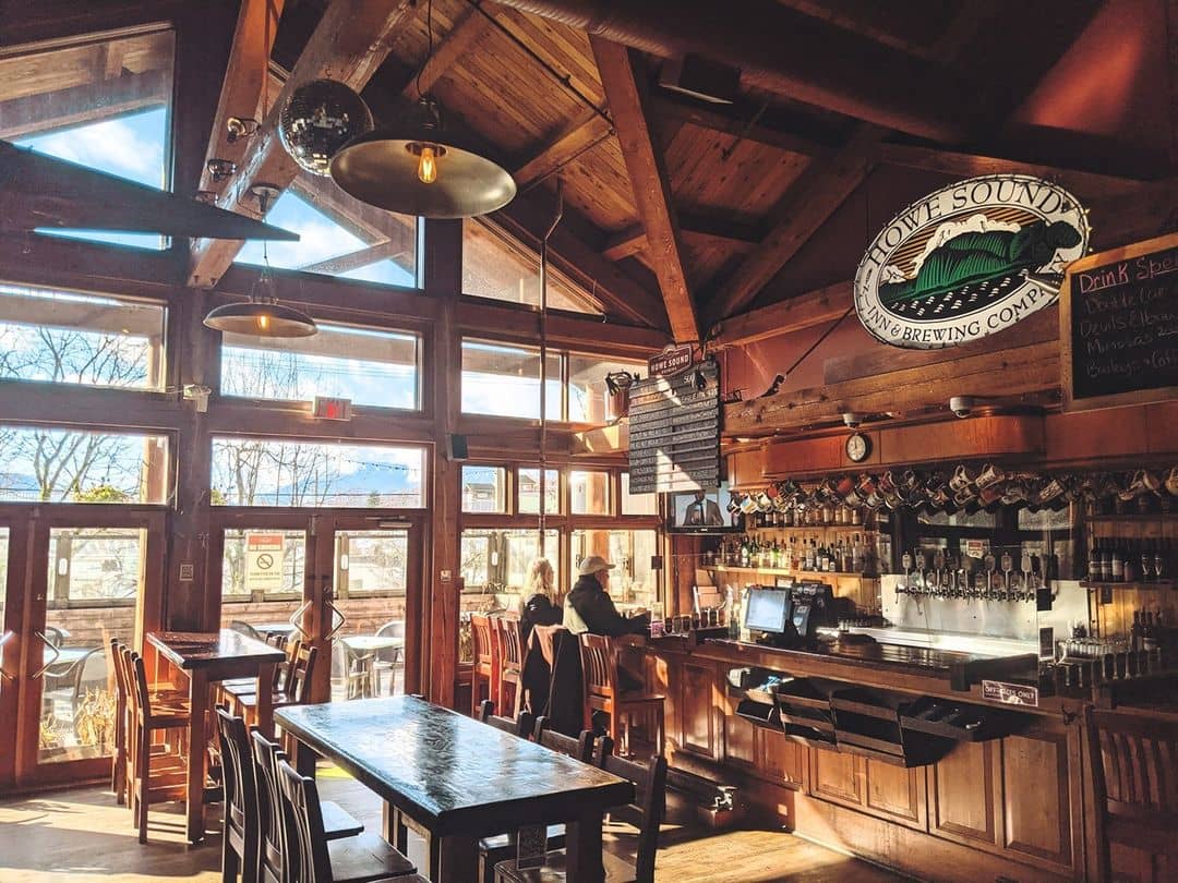 Sea to Sky Highway Guide - howe sound brewing interior bar