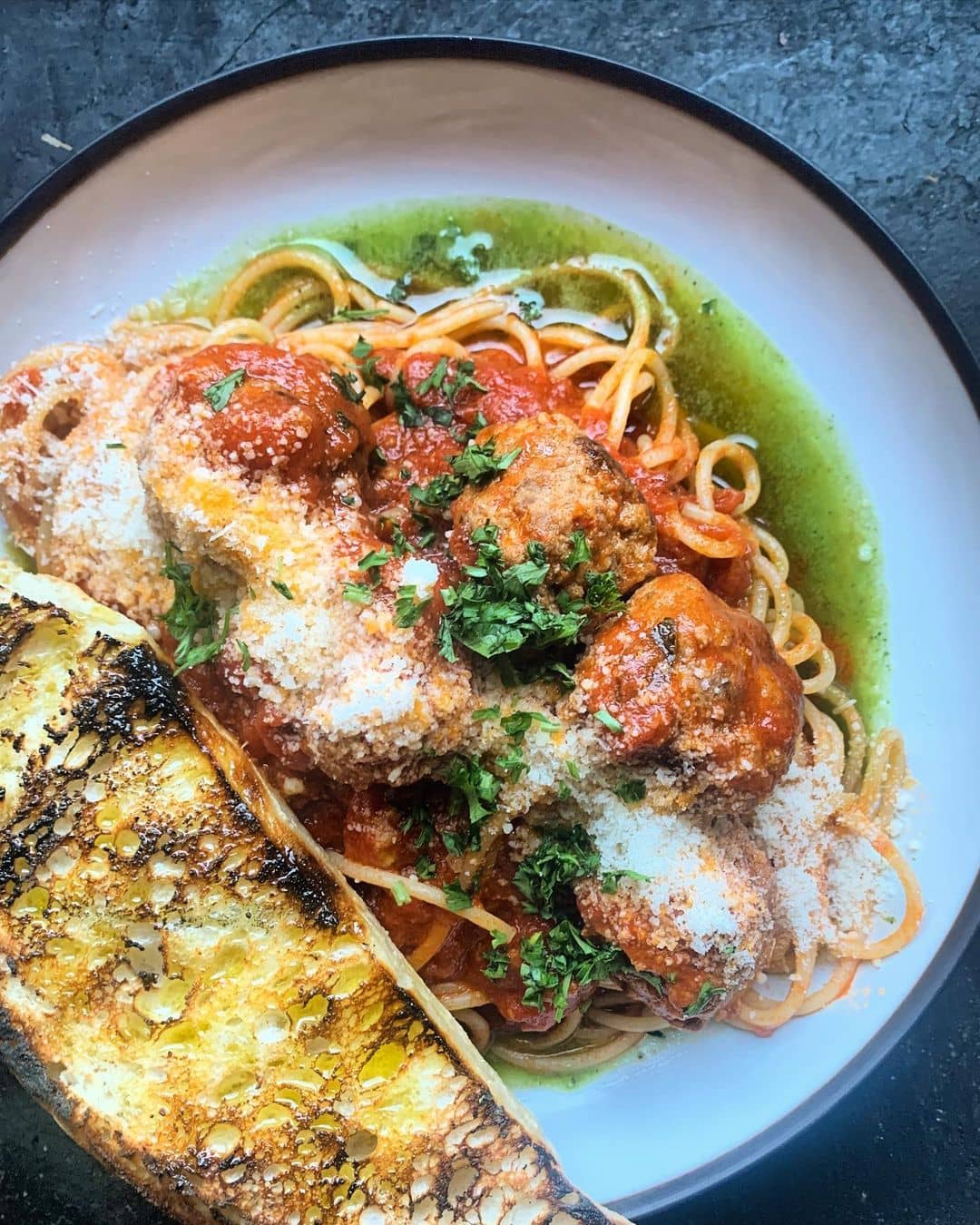 Places to Eat and Drink in Tofino - shelter restaurant spaghetti and meatball