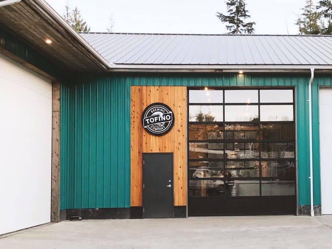 Places to Eat and Drink in Tofino - tacofino brewing co. exterior warehouse and sign