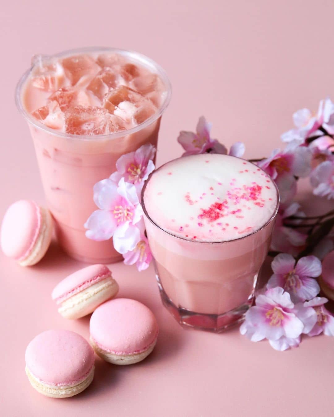Vancouver Restaurlant Patios - honolulu coffee sakura pink drinks