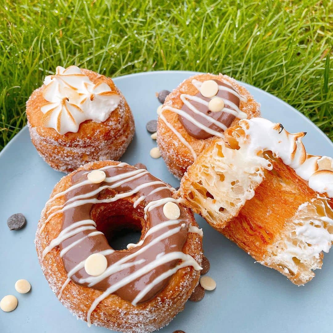 best donuts in vancouver - swiss bakery frissant donuts on plate