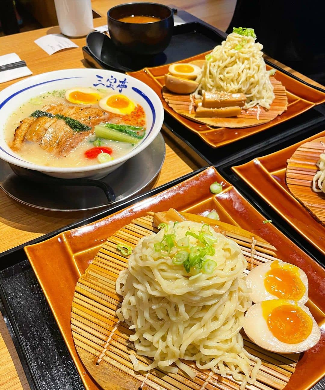 best ramen richmond - sanpoutei tsuken cold noodles on plates