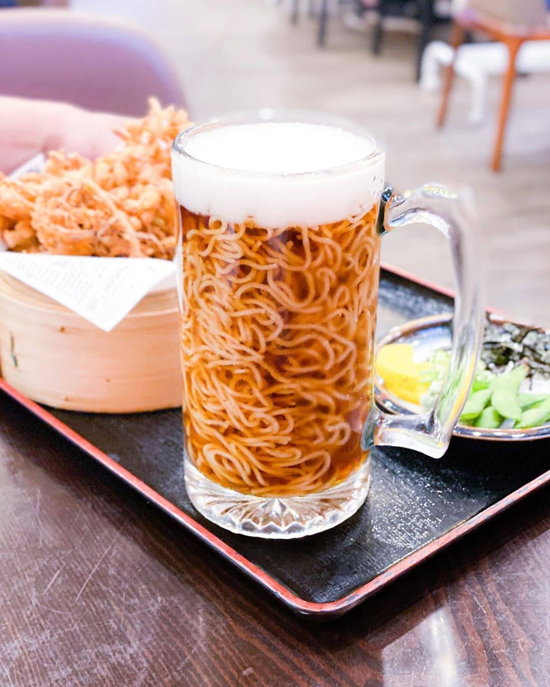best ramen richmond - yuu tapas ramen in beer pitcher