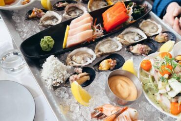 seafood ontop of ice best west vancouver restaurants - ancora waterfront dining and patio ambleside