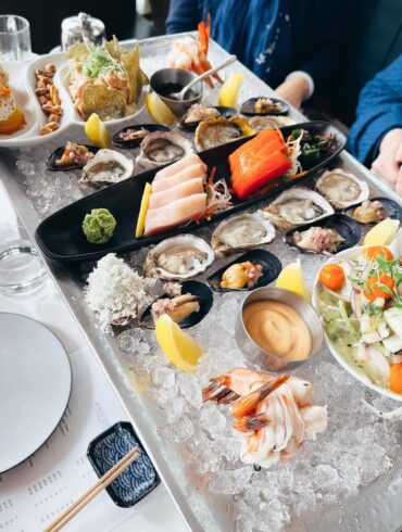 seafood ontop of ice best west vancouver restaurants - ancora waterfront dining and patio ambleside