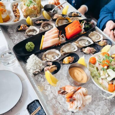 seafood ontop of ice best west vancouver restaurants - ancora waterfront dining and patio ambleside