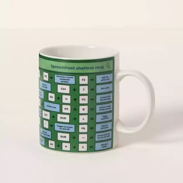Spreadsheet Shortcut Mug