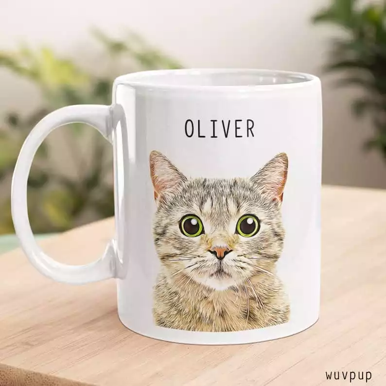 Custom Cat Mug  With Name