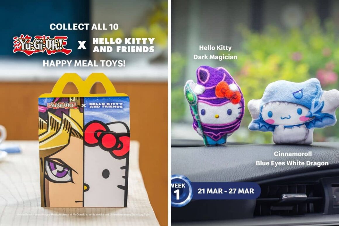 McDonald's Epic Crossover: Yu-Gi-Oh Meets Hello Kitty in New Happy Meal ...