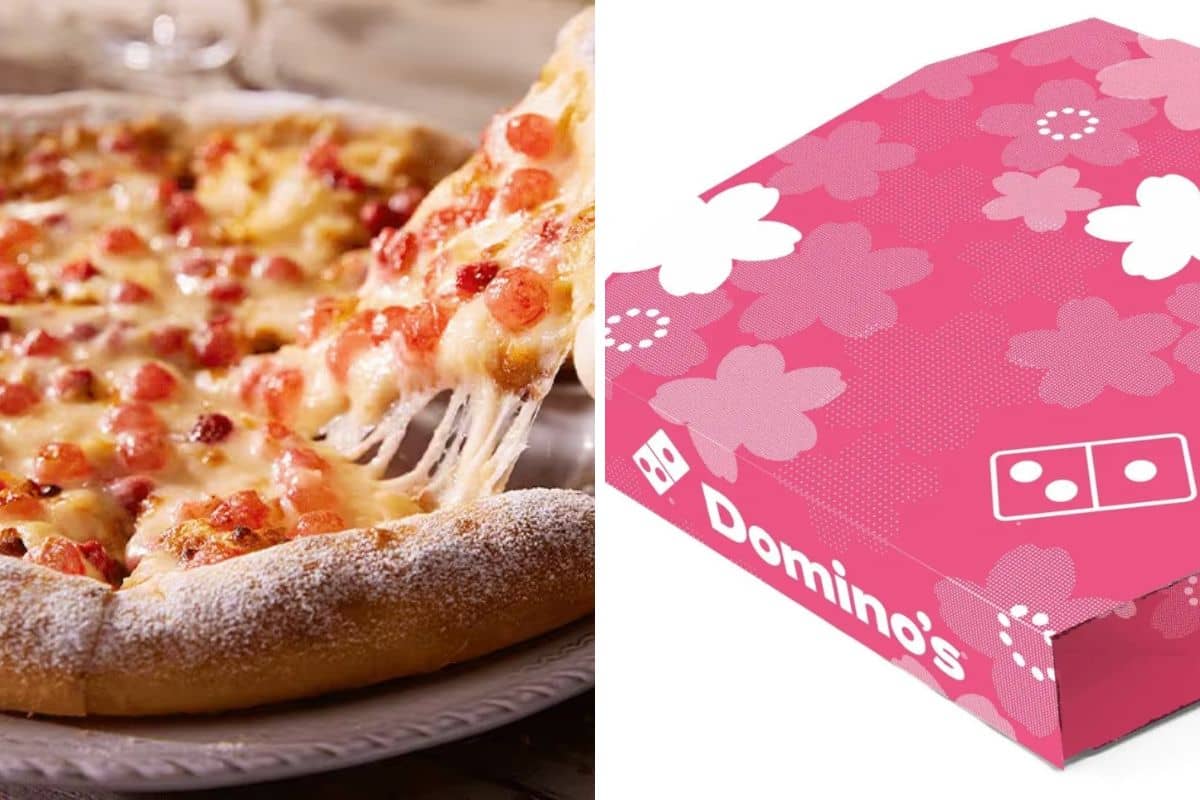 【即購入可】PiZZA THE BEST Domino's Japan Serves A Slice of Spring With New Sakura Pizza
