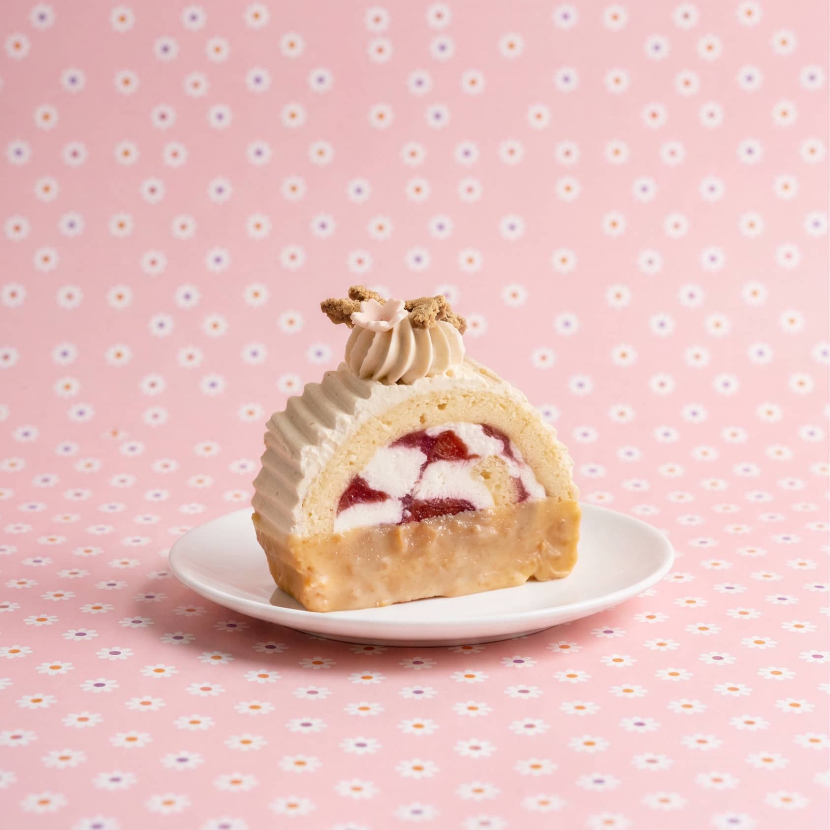 Kinako Cherry Cheese Swiss Roll