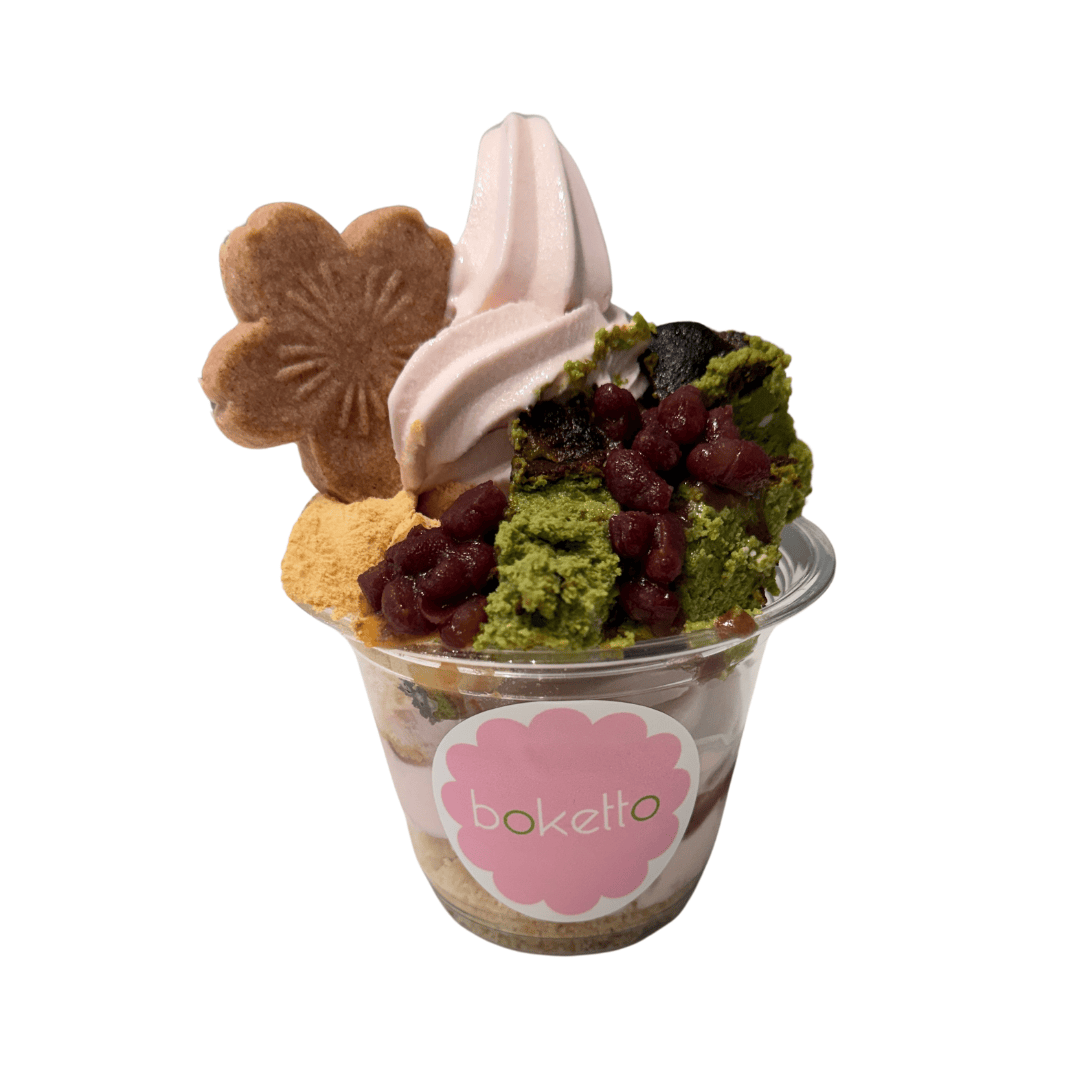Sakura Matcha Basque Cheesecake Sundae