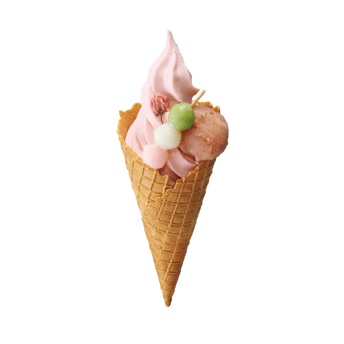 Sakura Soft Serve with Hanami Dango