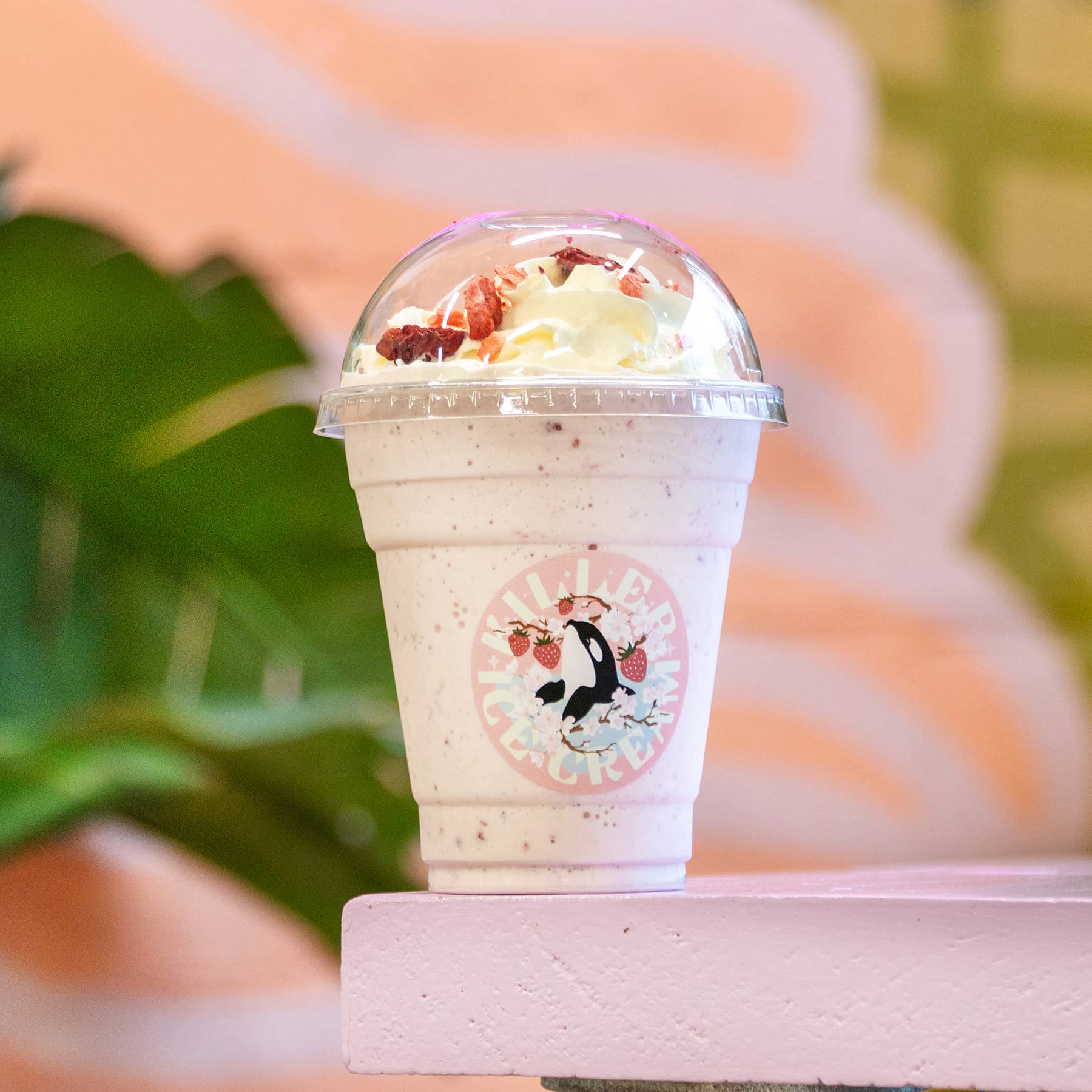 Strawberry Cherry Blossom Milkshake