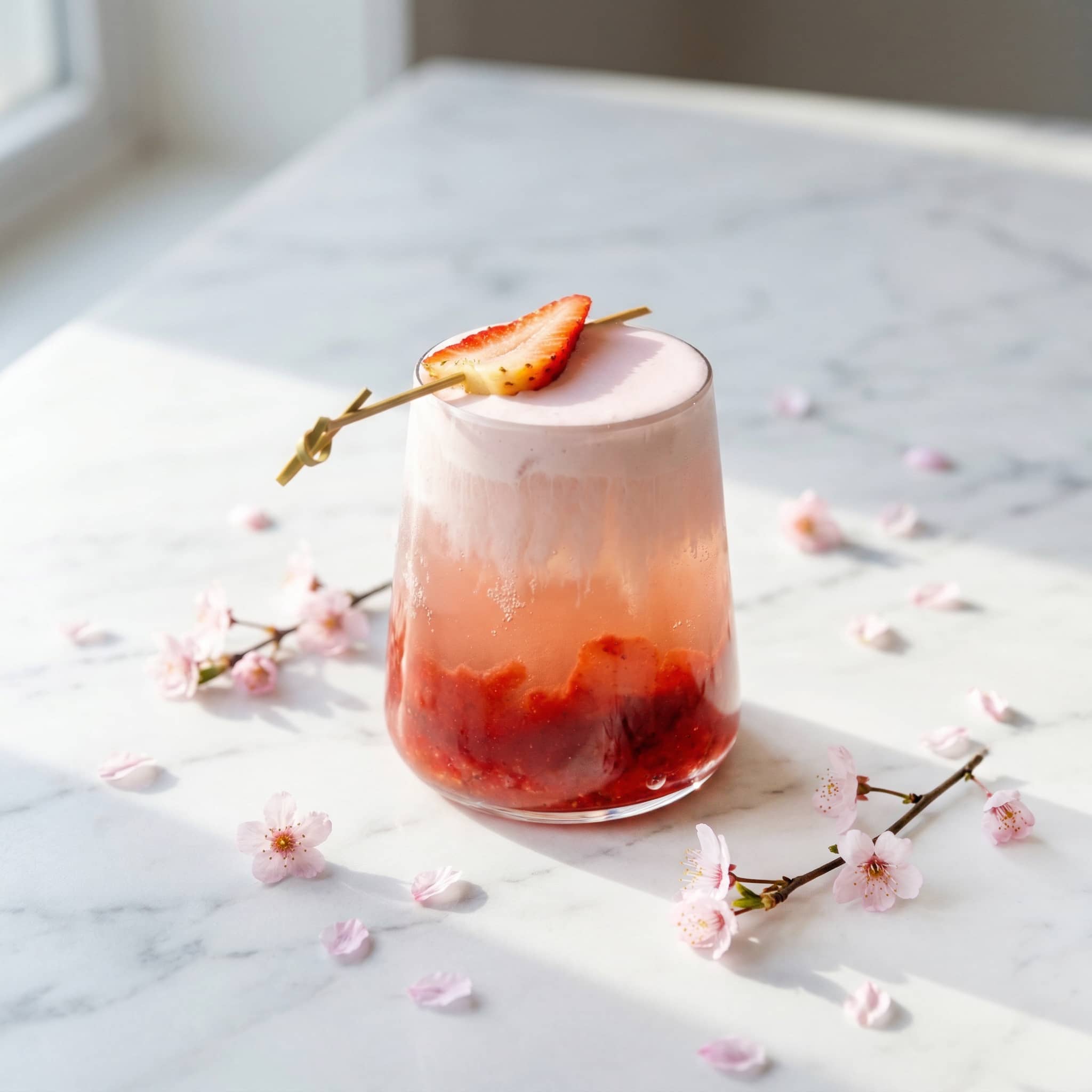 Strawberry Cherry Blossom Sparkling