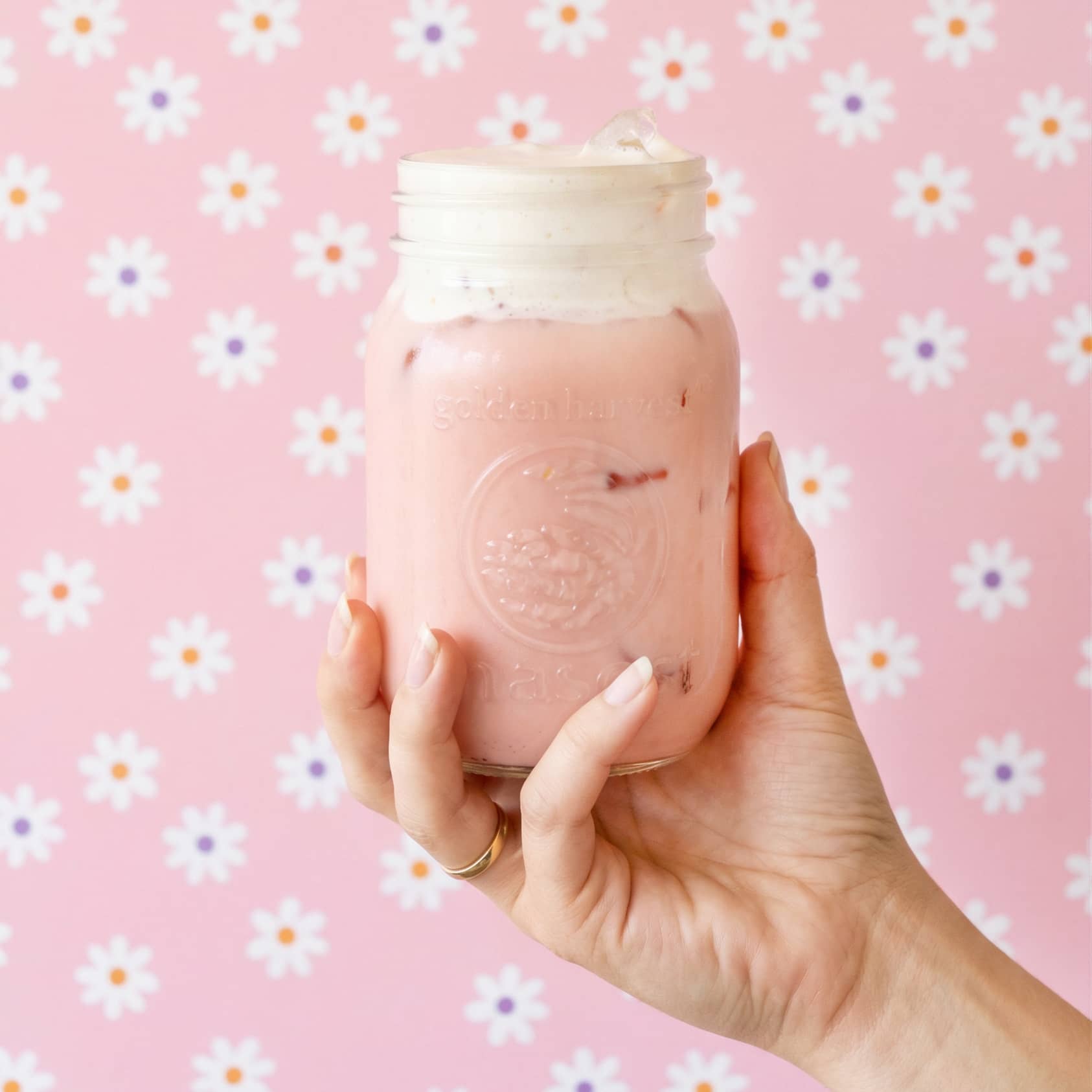 Strawberry Jasmine Tea Horchata