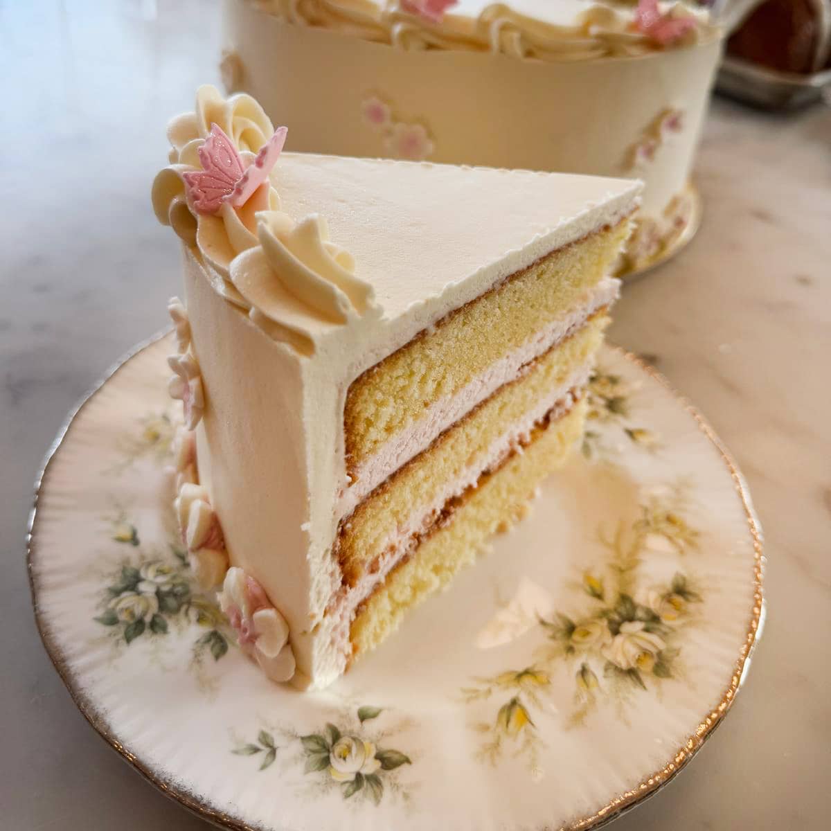 Butter Blossoms Classic Buttercream Cake