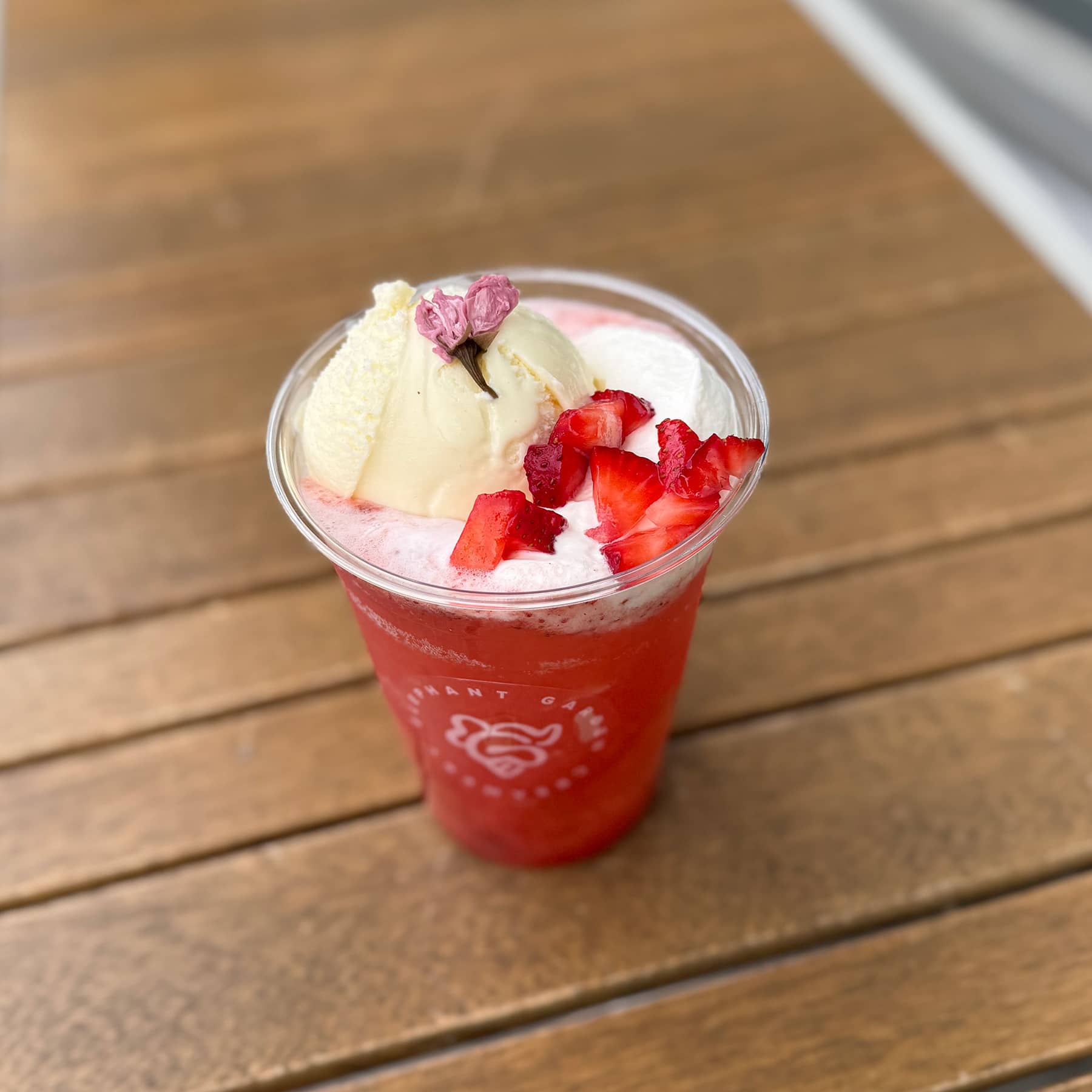 Sakura Strawberry Cream Soda Float