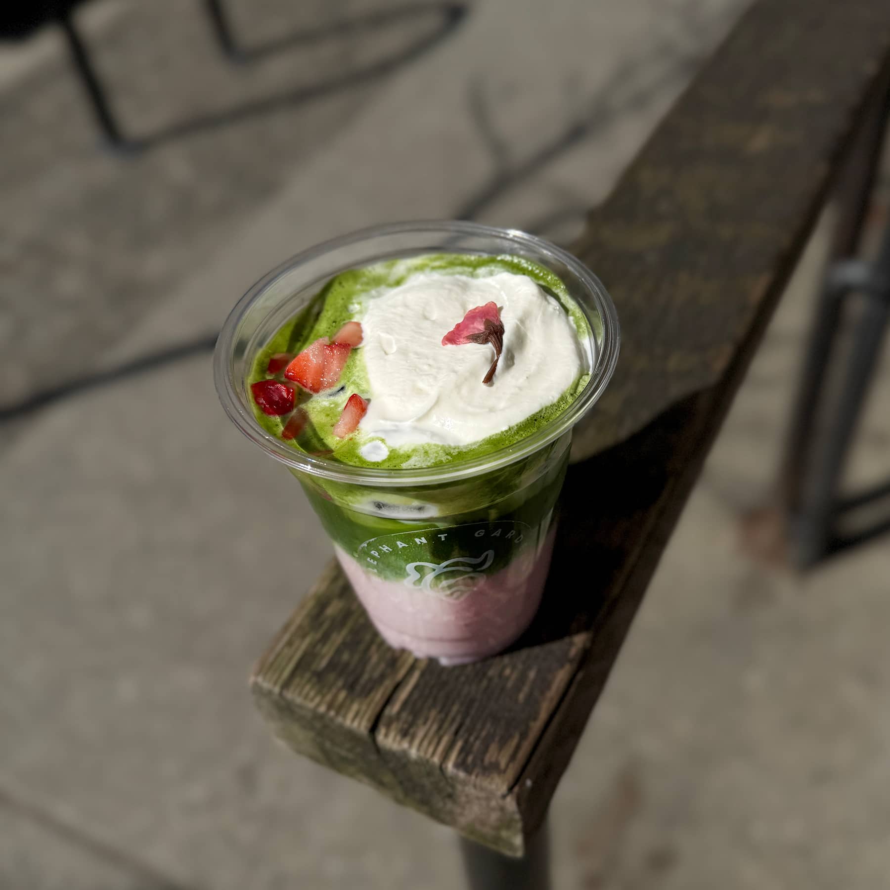 Sakura Strawberry Matcha Latte