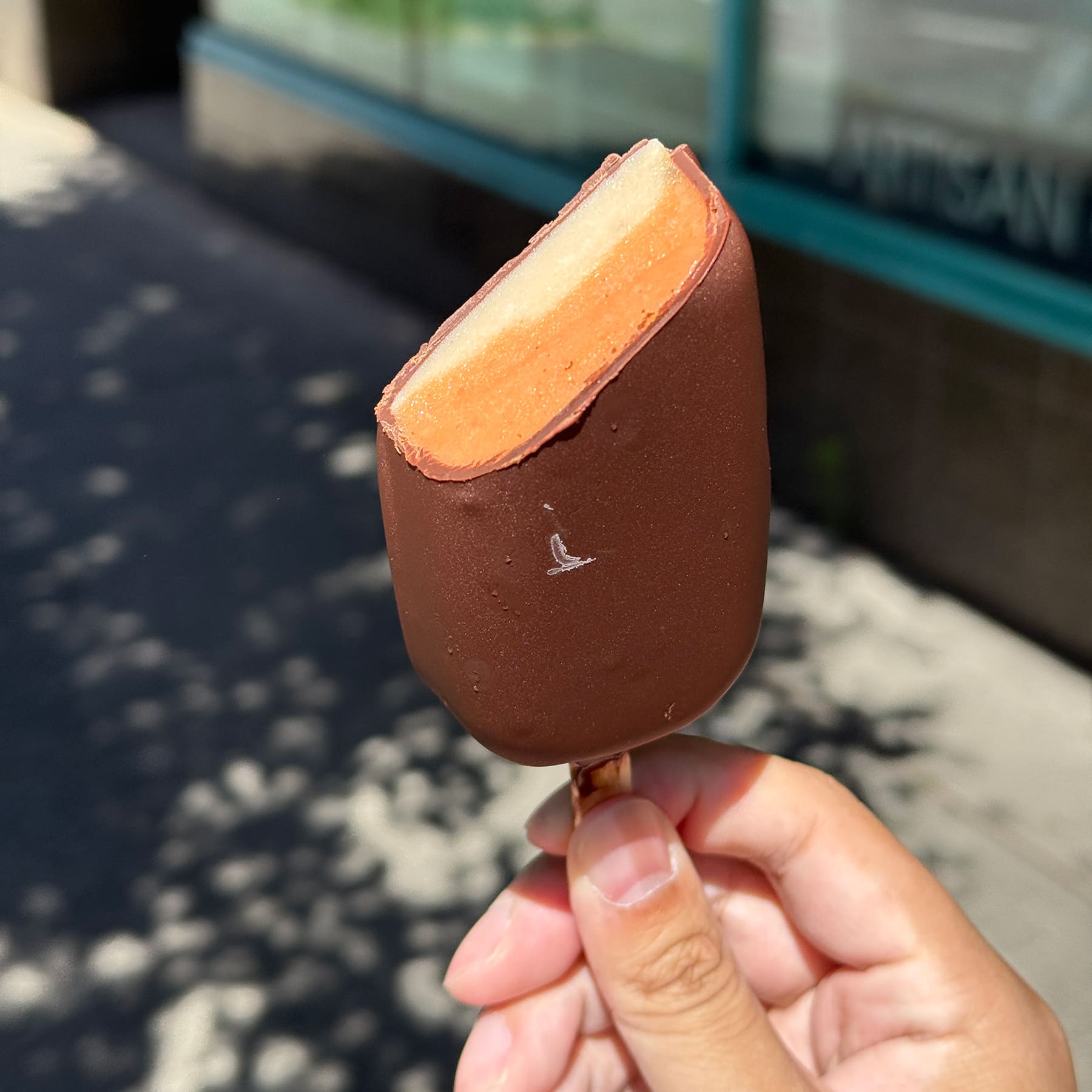 Strawberry Pepper Lapsang Ice Cream Bar