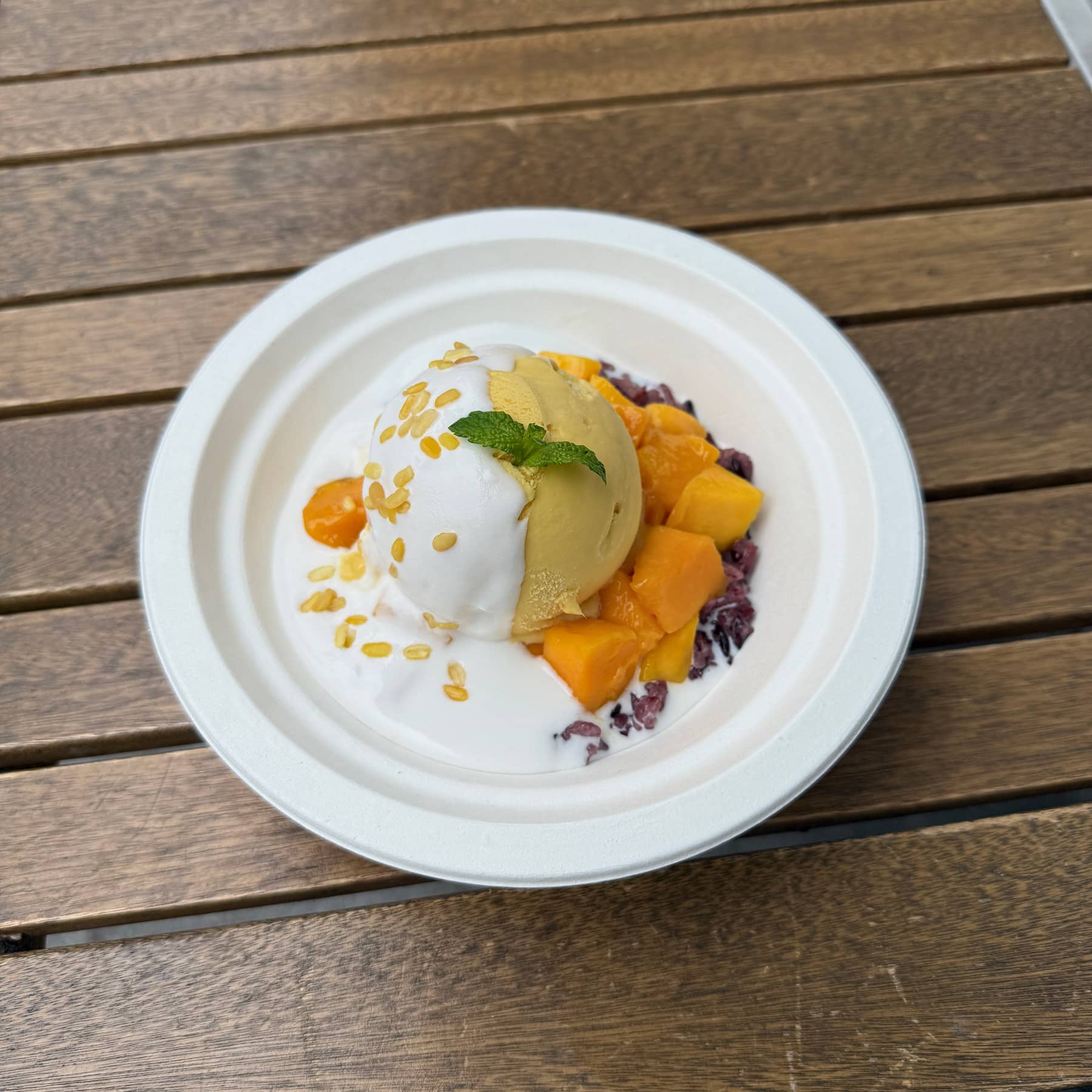 Mango Purple Sticky Rice Sundae